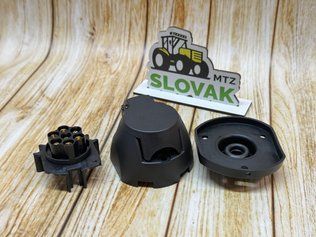 Розетка Fristom 7 PIN 12V пластикова з гумовим ущільнювачем (7контактів) 2587 фото