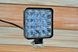 Фара LED квадратна 48W (16 диодв) (8.5 см х 8.5 см х 1,5 см)+ СТРОБОСКОП 4080-01 фото 2
