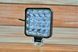Фара LED квадратна 48W (16 диодв) (8.5 см х 8.5 см х 1,5 см)+ СТРОБОСКОП 4080-01 фото 1
