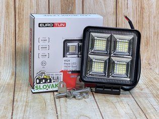 Світлодіодна LED фара робоча 192Вт 9-36V, широкий луч (Ближній) (EUROTUN) 4624 фото