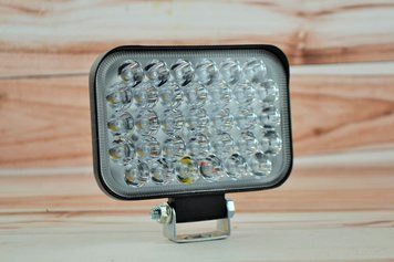 Фара LED прямокутна 99W 6000K (33 діодів) (15см х 10см х 3см) (ближній + дальній) 4144 фото