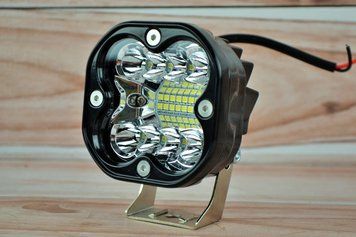 Фара LED Кругла 45W 6000K Комбінований промінь (15 діодів) (7.8см х 7.8см х 4см) 4150 фото