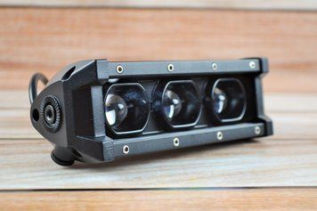 Світлодіодна балка LED Q-36 3диод (18см) Чітка границя Ближнє (Жовте) світло + дальнє (Біле) світло 3401 фото