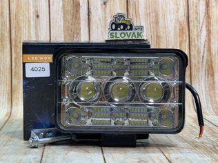 Фара LED прямокутна 124W 6000K-3000К (27 діодів) (17см х 11,5 см х 6см) (ближній + дальній) 4025 фото