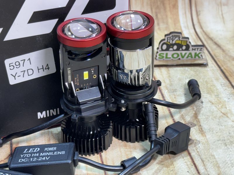 LED лампи 90W+10% Y-7D Mini Lens H4 комплект 2 шт (5971) 5971 фото