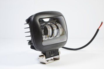LED фара 45Вт Квадратна (Black)Два режими, (Білий + Жовтий) Чіткої світловий тіньової кордоном з ДХО 3032 фото