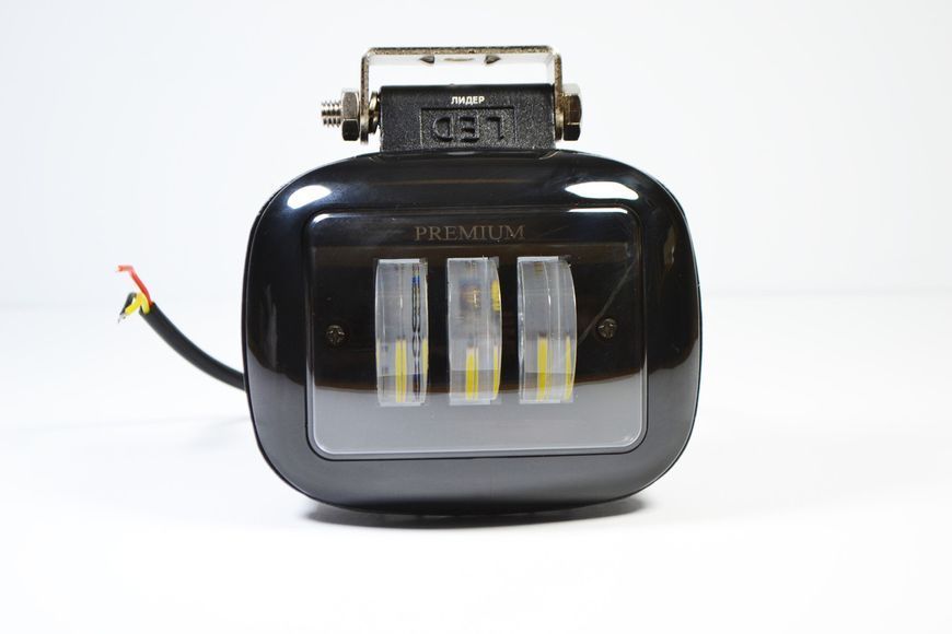 Світлодіодна LED фара 45Вт Квадратна (Black), Чіткої світловий тіньової кордоном з ДХО+ ПЕРЕВЕРНУТА 3031 фото