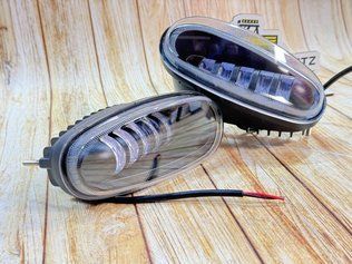 Додаткова світлодіодна LED 50Вт + ДХО фара DAEWO LANOS 5-ть лінз, металевий корпус 00-00021810 7429 фото