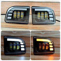Протитуманні фари LED Chevrolet Lacetti 2003-2012: 45вт Біло-жовтий режим є дхо та поворот 3051 фото