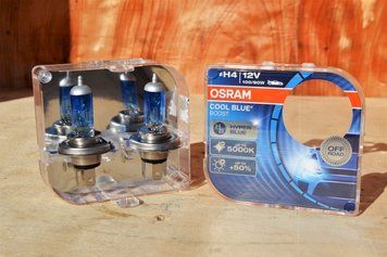Автолампа OSRAM 62193CBB Cool Blue Boost PLUS H4 100/90W 12V P43T 10X2 HardDuopet OSRAM H4 фото
