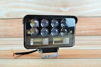 Фара LED прямокутна 66 W 6000 K (22 діодів) (15.2 см х 9 см х 5см) (ближний + дальний ) 4026 фото
