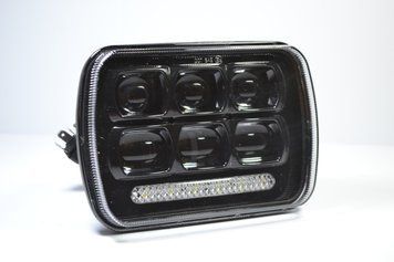 Світлодіодна фара ближнього + далекого 75W 5Х7 ДЮЙМА, JEEP CHEROKEE XJ TRUCK FORD 0151 фото