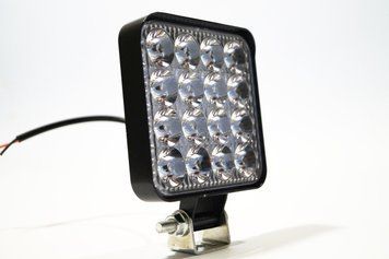 Фара LED квадратна 48W 6000K (16 діодв) (8.5 см х 8.5 см х 1,5 см) Mini 4080 фото