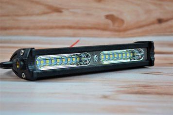 Фара LED (Е-41) прямокутна 20W (плоска) (20 діодів) (chip COB-D1) (18.5 см х 5см х 3 см) 8846 фото