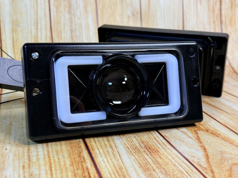 Туманки LED на ВАЗ 2110 (комплект 2шт) Bi-led + ДХО 7639 фото
