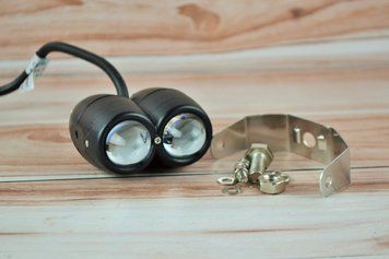 LED фара 30Вт кругла два режими світла. Білий + Жовтий 1583 фото