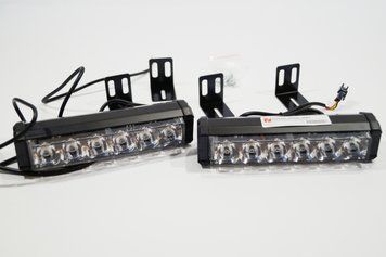 LED фара із стробоскопом 12Вольт 36W, червоний-синій або білий, з пультом 3956 фото