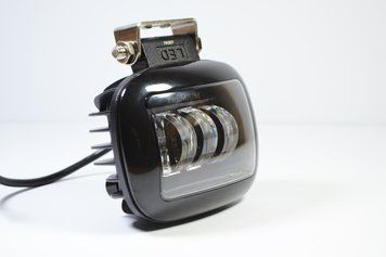 Світлодіодна LED фара 45Вт Квадратна (Black), два режими Жовтий + білий + ПЕРЕВЕРНУТА 3033 фото