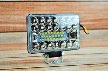 Фара LED прямокутна 108W 6000K (36 діодів) (13,5 см х 9 см х 3см) (ближний + дальний) 4019 фото